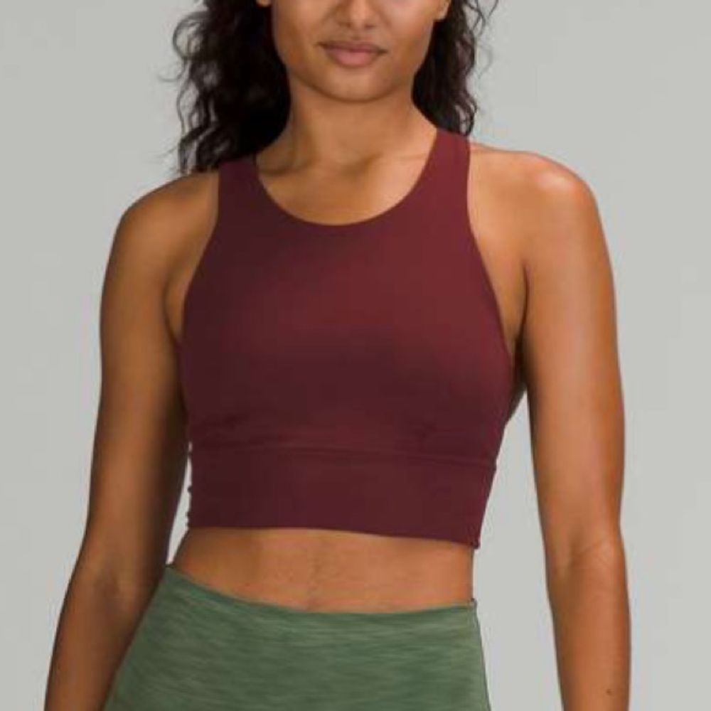 NWT Lululemon Red Merlot Wunder Train Bra